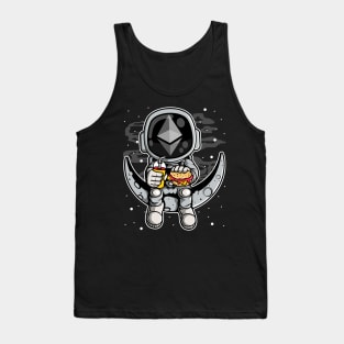 Astronaut Fastfood Ethereum Crypto ETH Coin To The Moon Crypto Token Cryptocurrency Wallet Birthday Gift For Men Women Kids Tank Top